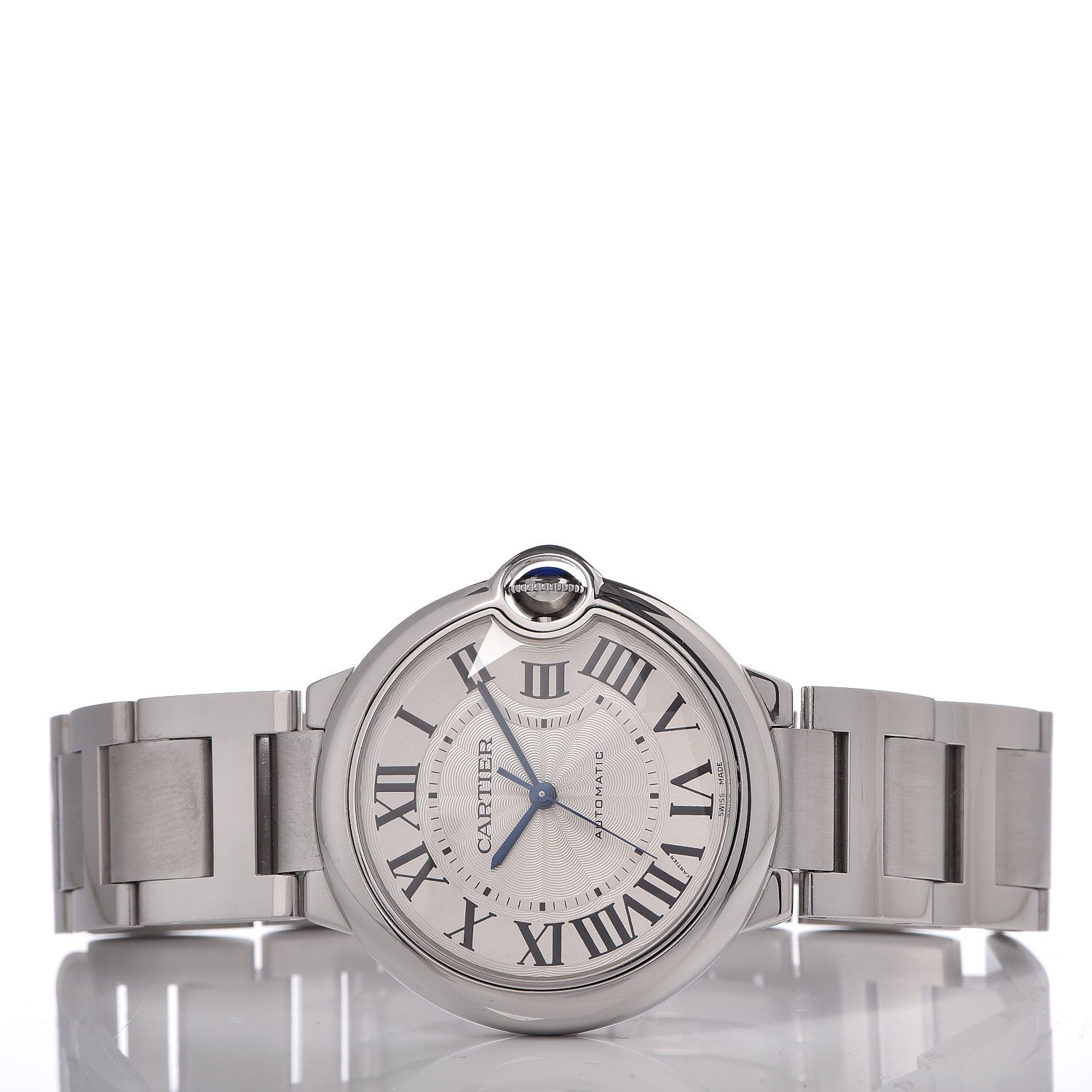 Cartier Stainless Steel 36mm Ballon Bleu De Automatic Watch 3 of 8