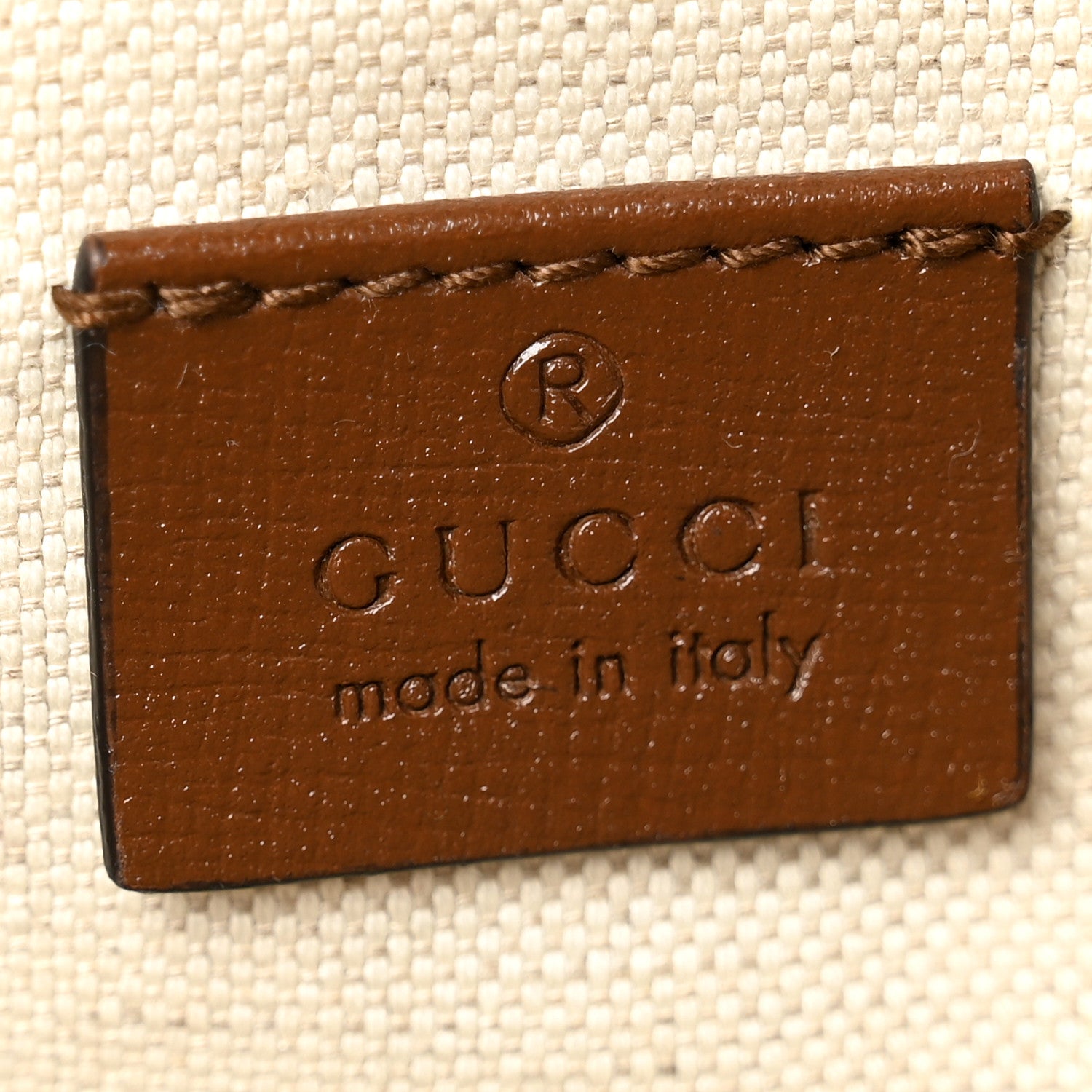 Gucci GG Supreme Monogram Web Mini Horsebit 1955 Shoulder Bag Beige Brown Sugar 6 of 10