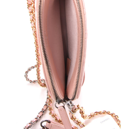 Chanel Iridescent Lambskin Calfskin Quilted Small Gabrielle Clutch With Chain Light Pink 5 of 10