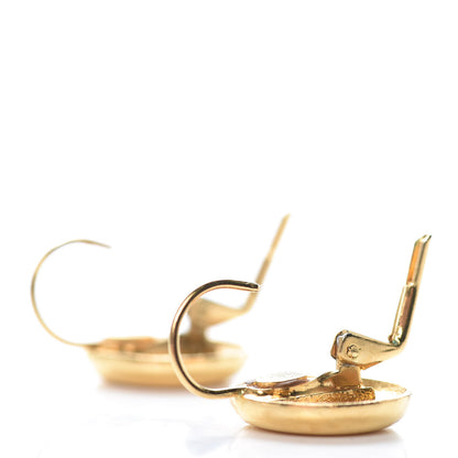 Chanel CC Clip On Earrings Gold 4 of 5