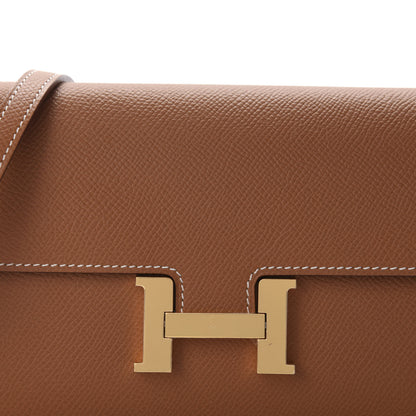Hermes Epsom Constance Long Wallet To Go Gold 9 of 10