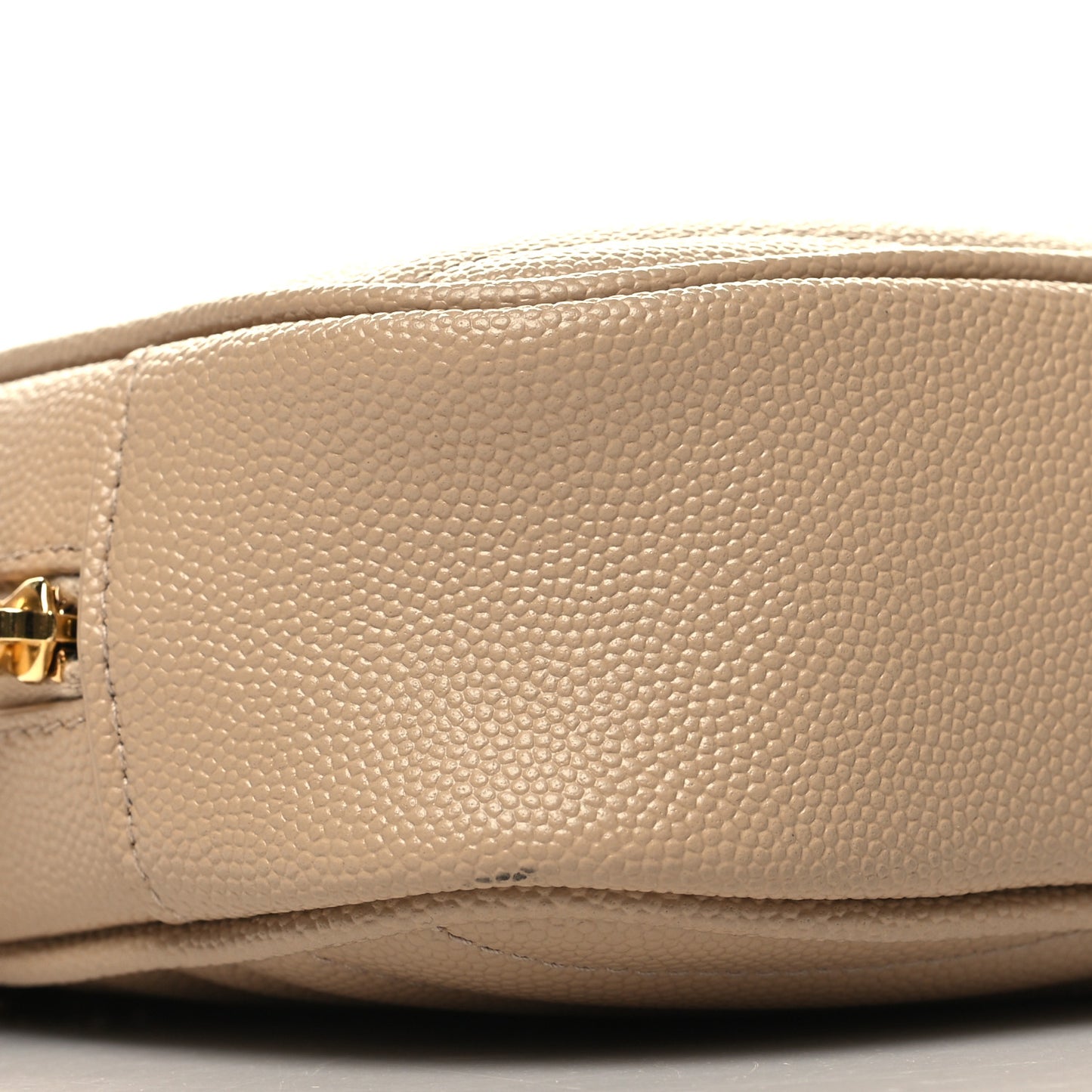 Grain De Poudre Matelasse Monogram Mini Lou Camera Bag Dark Beige
