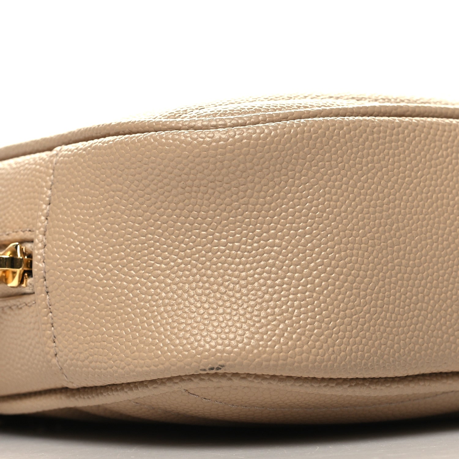 Saint Laurent Grain De Poudre Matelasse Monogram Mini Lou Camera Bag Dark Beige 9 of 10