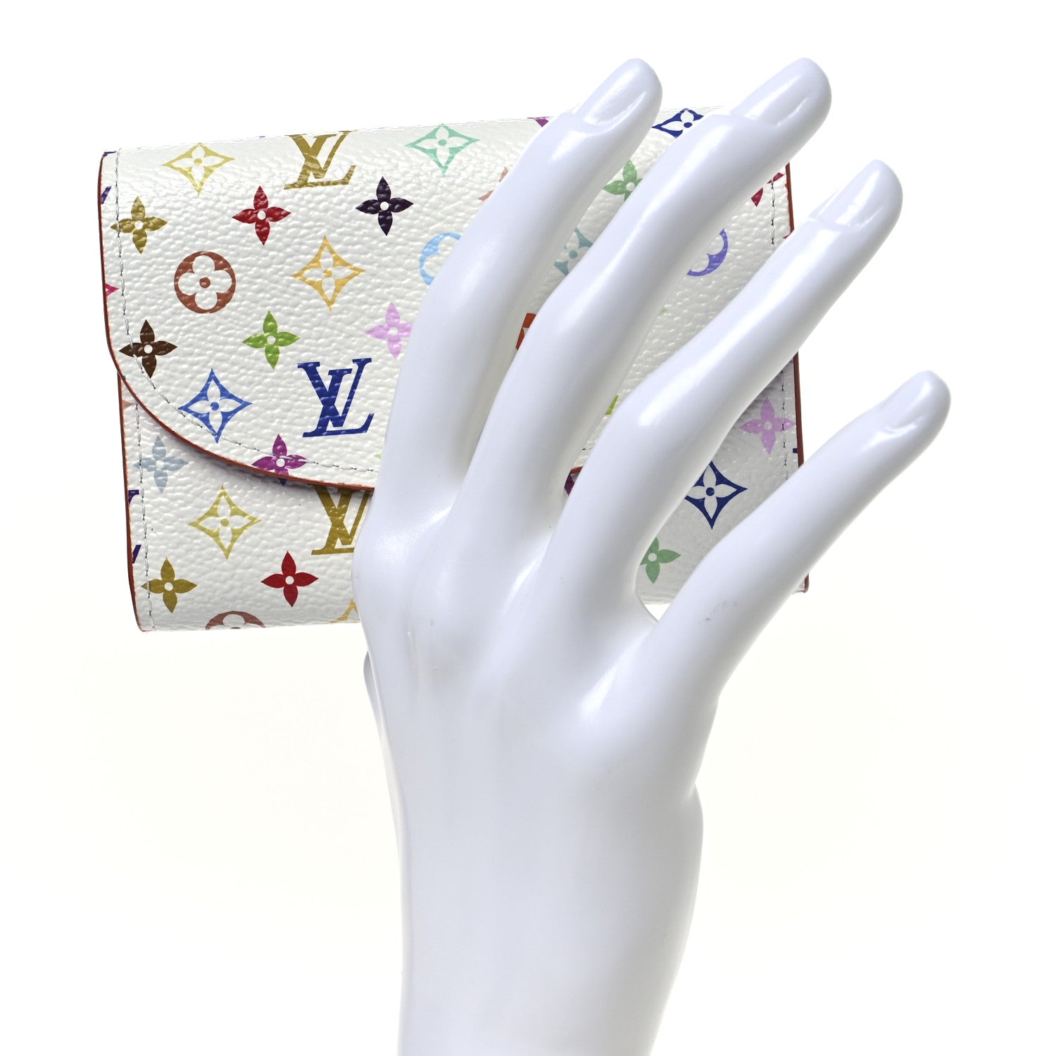 Louis Vuitton LV X TM Monogram Multicolor Rosalie Coin Purse White Kawaii Pink 2 of 7