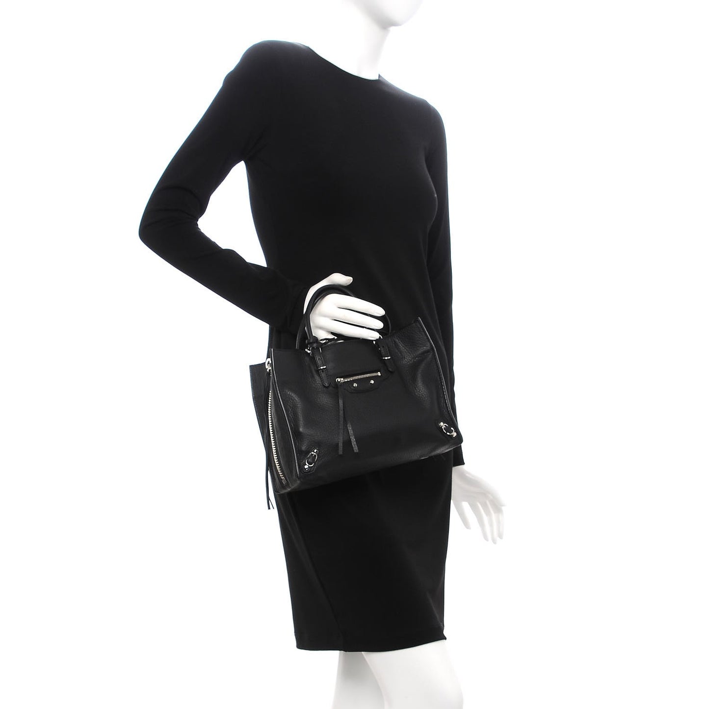 Veau Papier A6 Zip Around Tote Black