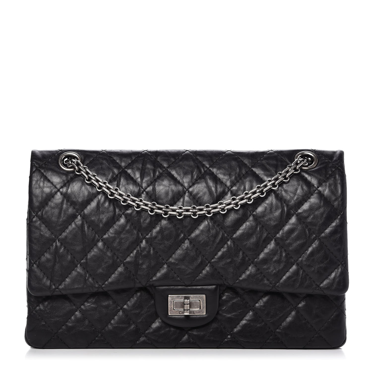 Chanel Aged Calfskin Quilted 2.55 Reissue 226 Flap Black 1 of 10