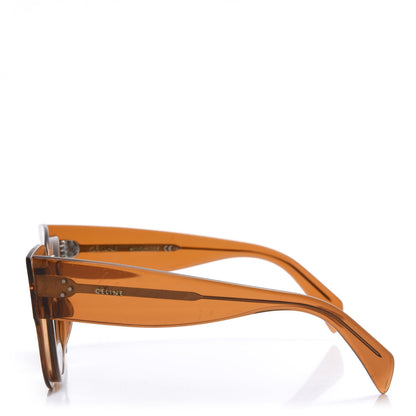 Celine Acetate Petra Sunglasses CL41447/S Transparent Orange 3 of 6