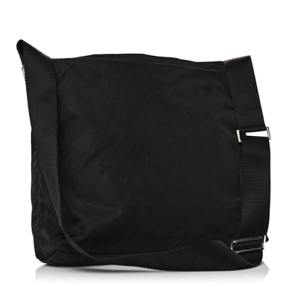Prada Nylon Saffiano Flat Messenger Bag Black 2 of 10