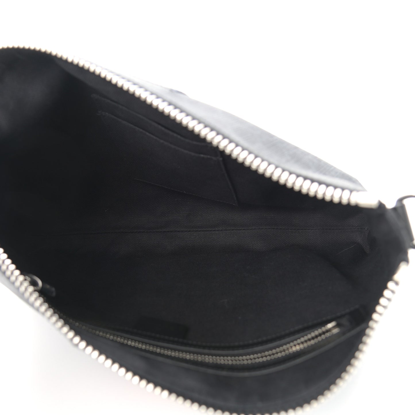 Soft GG Supreme Monogram Appia Calfskin Web East West Messenger Bag Black Grey
