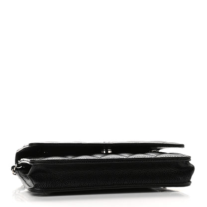Chanel Caviar Quilted Wallet On Chain WOC Black 4 of 10