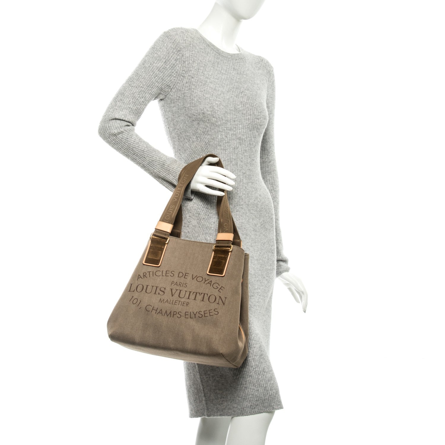 Louis Vuitton Denim Articles de Voyage Cabas Argile 2 of 7