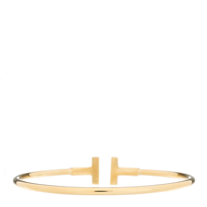 Tiffany 18K Yellow Gold T Wire Bracelet 2 of 4