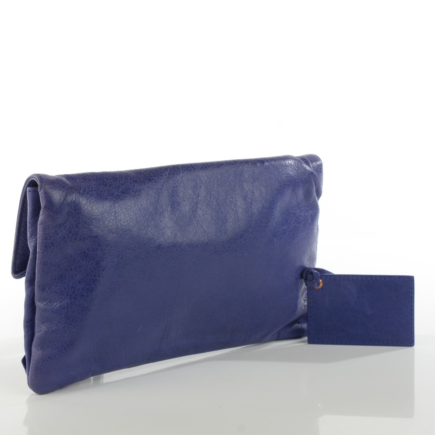Balenciaga Agneau Giant 21 Rose Gold Hardware Envelope Clutch Bleu Lavande 3 of 7