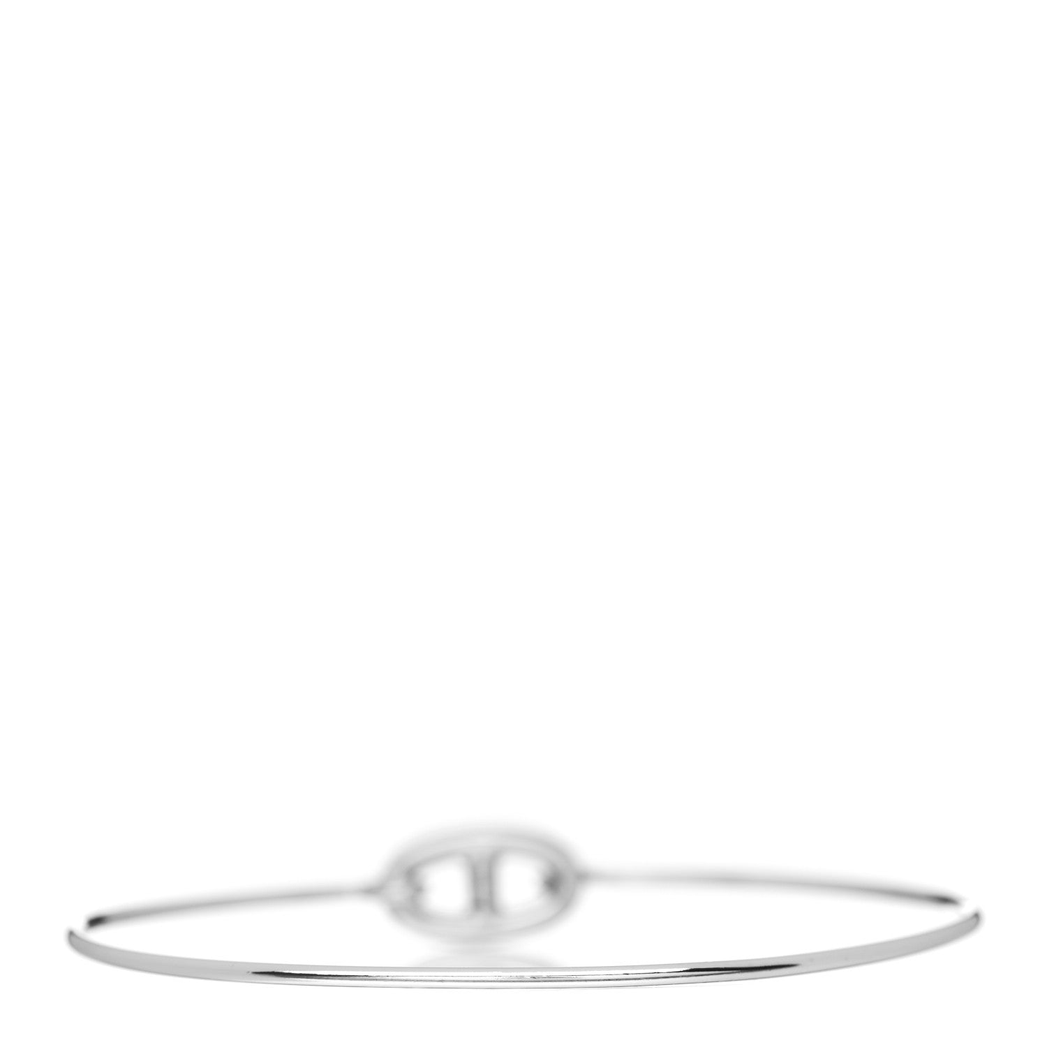 Hermes 18K White Gold Diamond PM Ronde Chaine d'Ancre Bracelet SH 3 of 5
