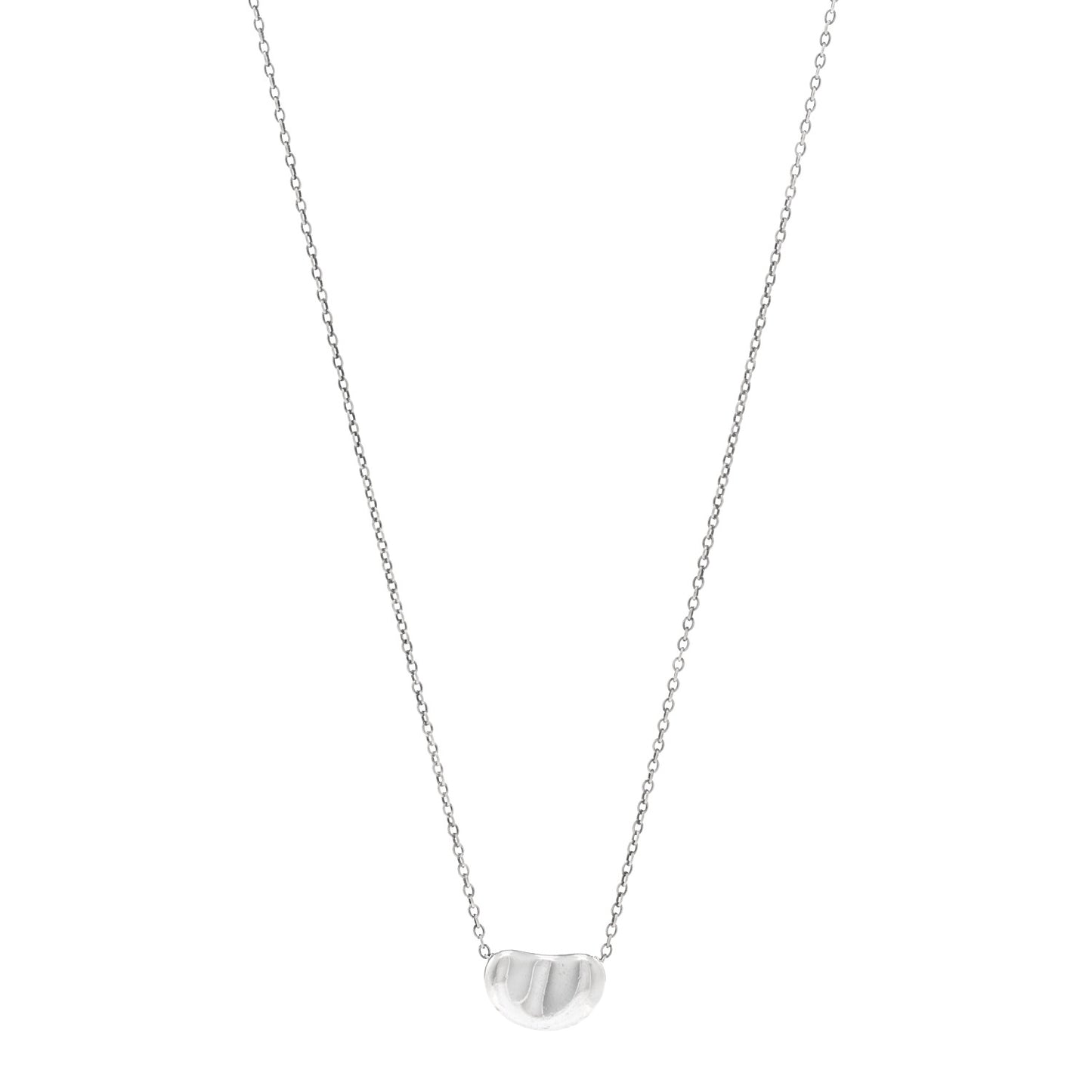 Sterling Silver 11mm Elsa Peretti Bean Pendant Necklace