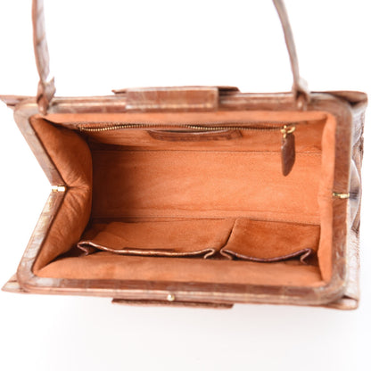 Nancy Gonzalez Crocodile Medium Satchel Brown 5 of 9