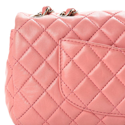 Chanel Lambskin East West Valentine Charms Flap Pink 23 of 25