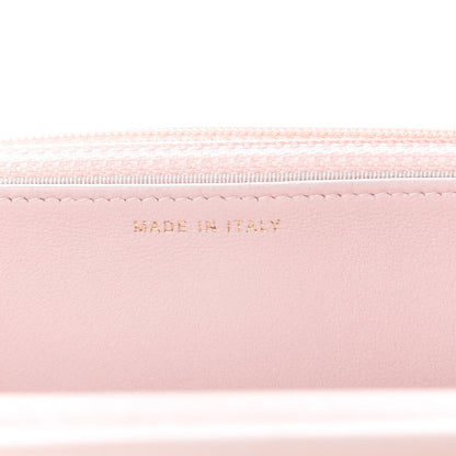 Chanel Calfskin Chevron Quilted Wallet On Chain WOC Pink 7 of 16
