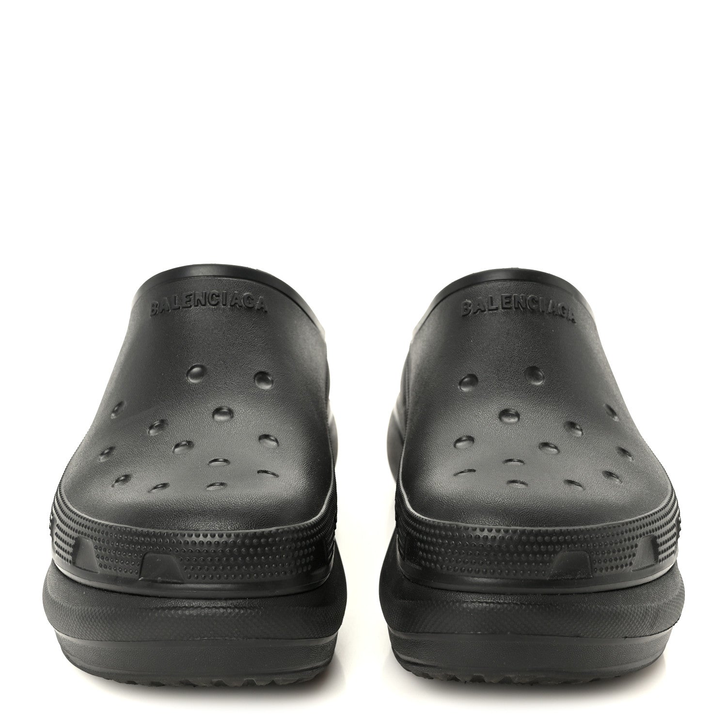 Balenciaga X CROCS Rubber Womens Mules 38 Black 3 of 10