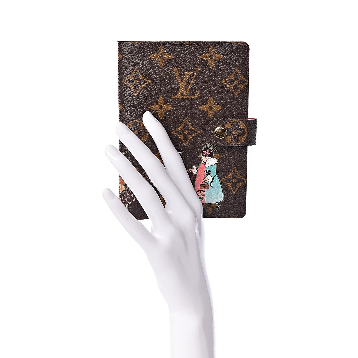 Louis Vuitton Monogram Illustre Small Ring Agenda Rose 2 of 6