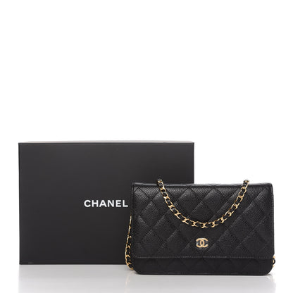 Chanel Caviar Quilted Wallet On Chain WOC Black 12 of 12