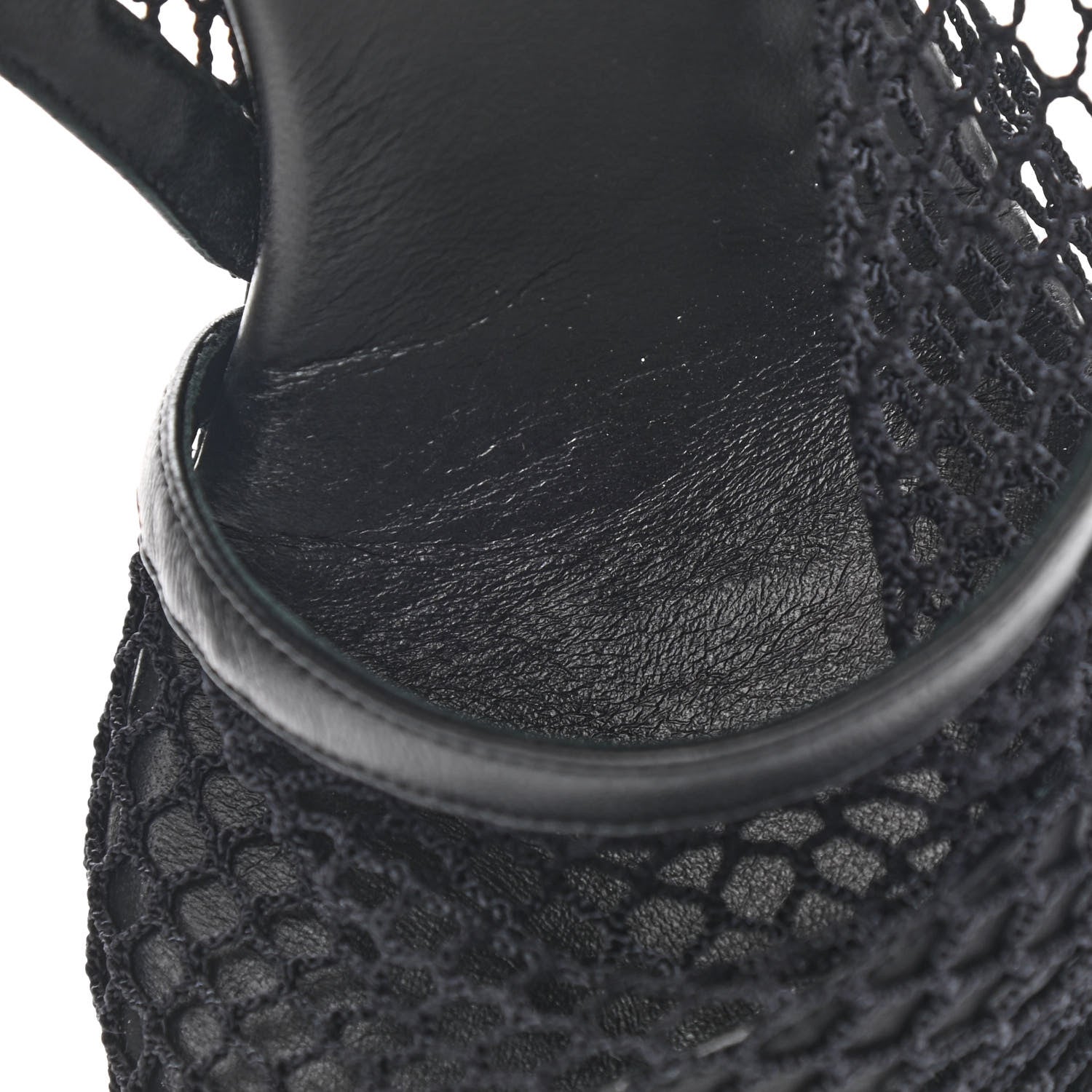 Bottega Veneta Mesh Nappa Chunky Chain Sandals 38 Black 10 of 10