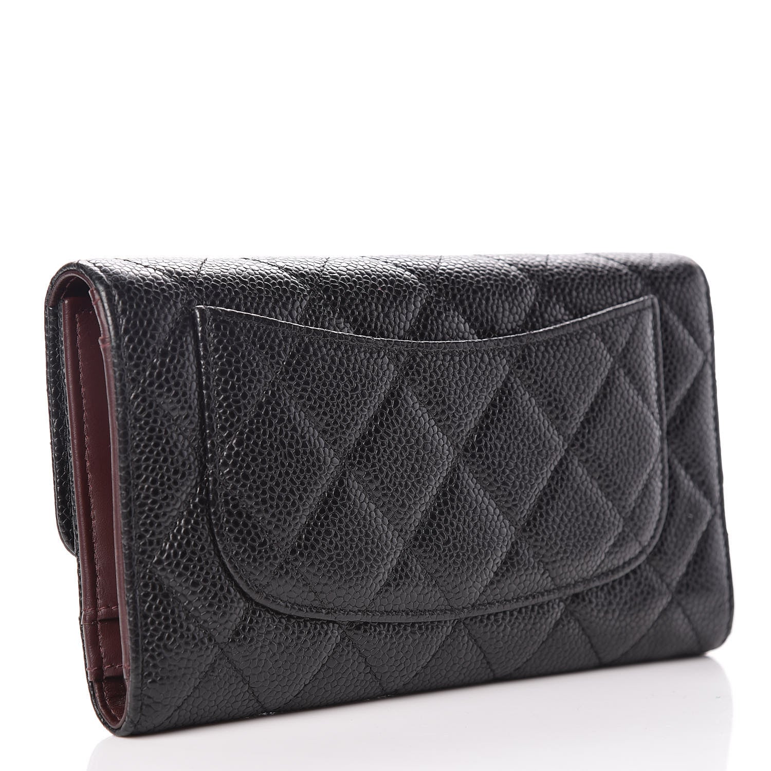 Chanel Caviar Quilted Large Flap Wallet Black 3 of 13