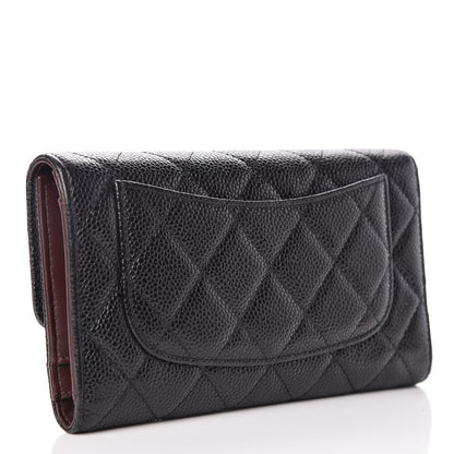 Chanel Caviar Quilted Large Flap Wallet Black 3 of 13