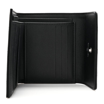Chanel Lambskin Quilted Baguette Crystal Small Compact Wallet Black 5 of 9