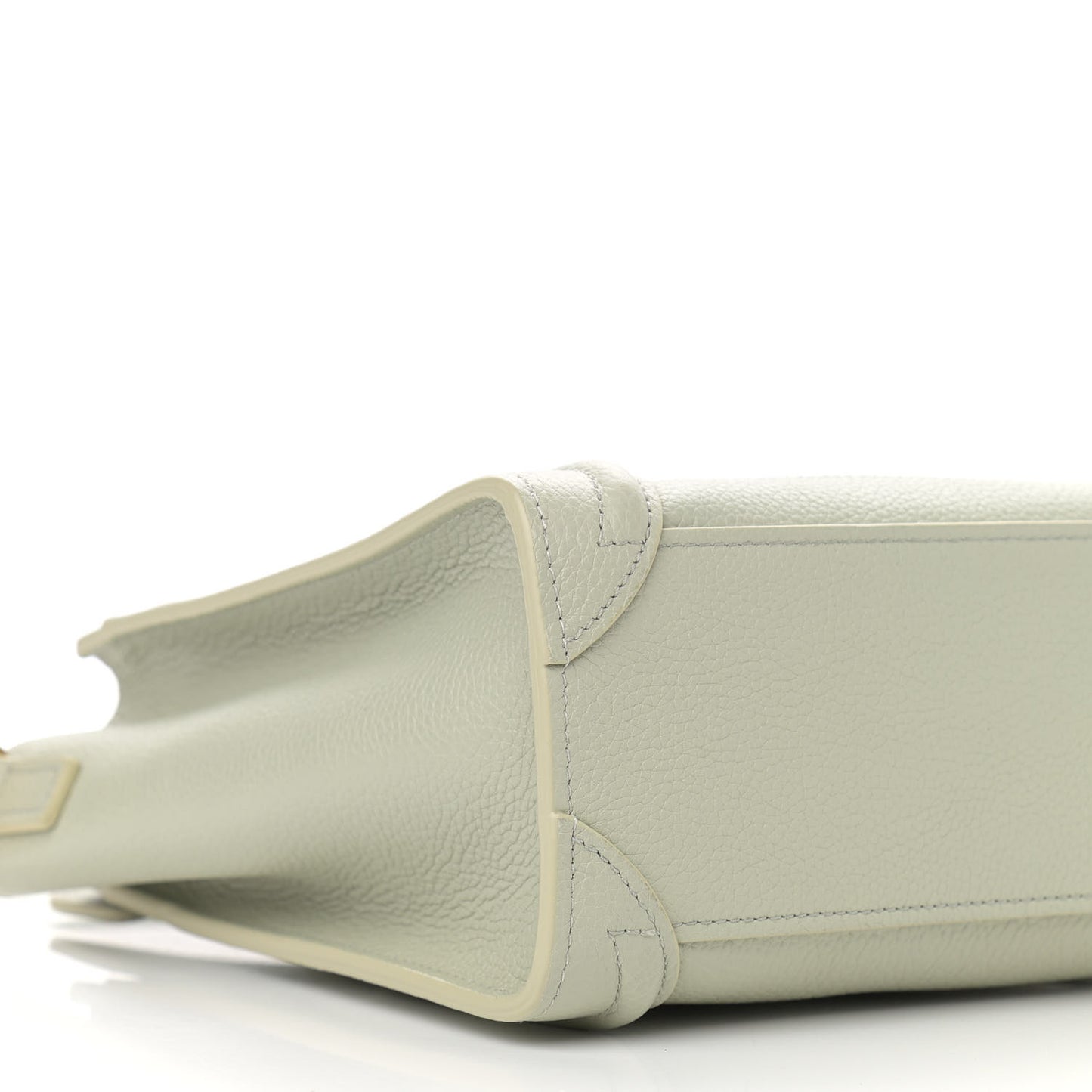 Drummed Calfskin Nano Luggage Vert D'eau