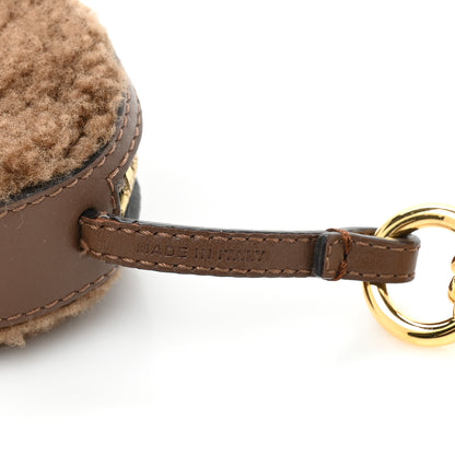 Fendi Shearling Toast Bag Charm Brown 5 of 5