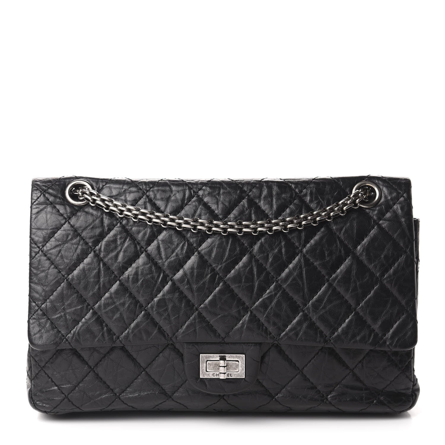 Chanel Aged Calfskin Quilted 2.55 Reissue 226 Flap Black 1 of 11
