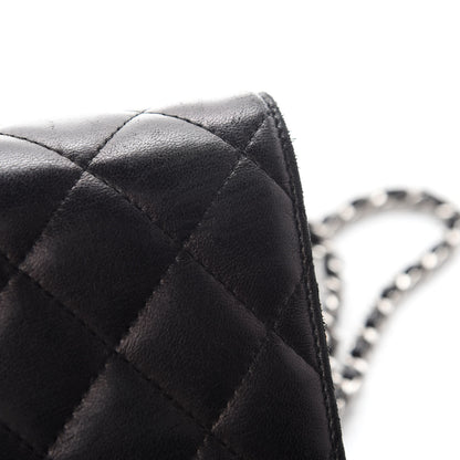 Chanel Lambskin Quilted Wallet On Chain WOC Black 12 of 12