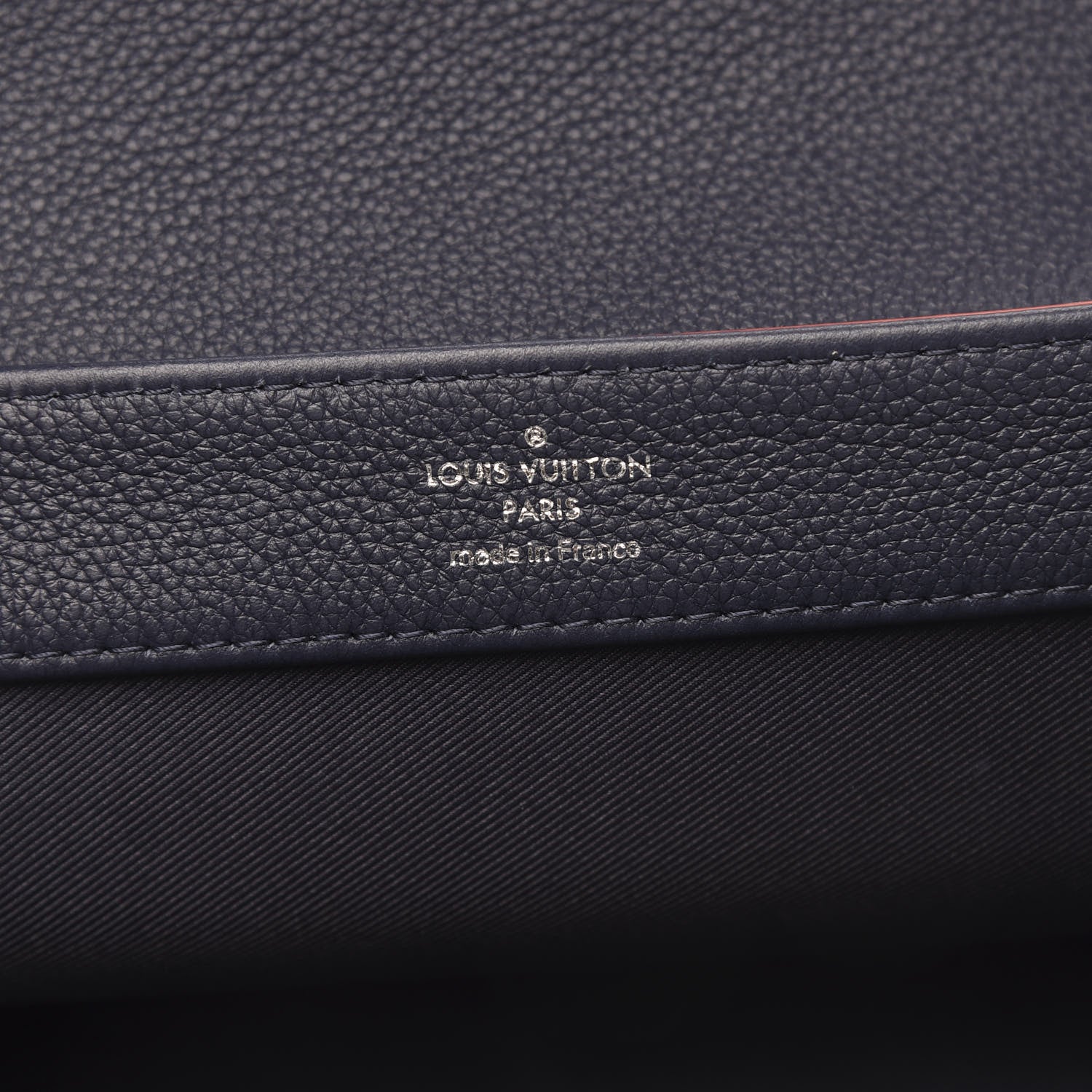 Louis Vuitton Calfskin Lockme II Chain Bag BB Marine Rouge 6 of 10