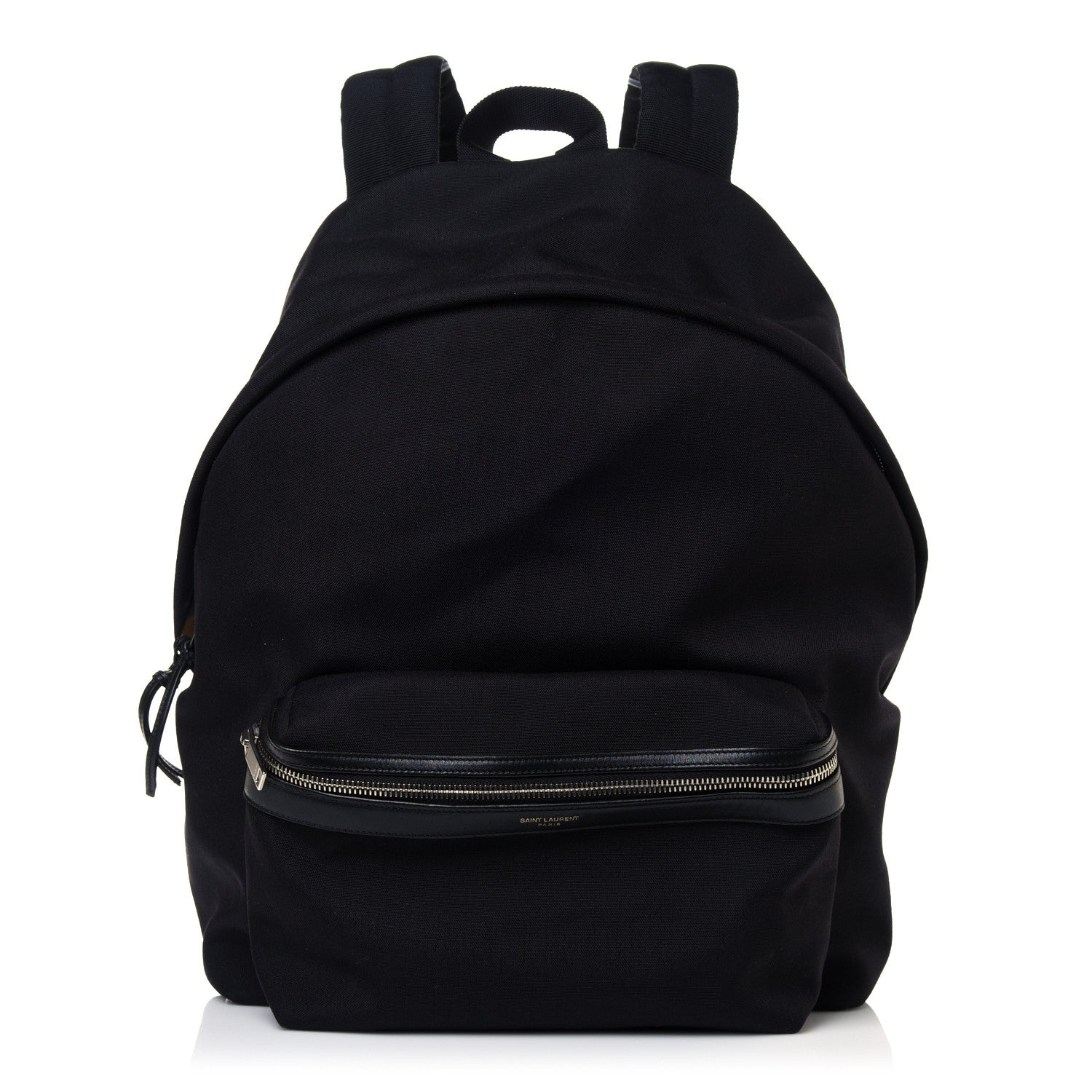 Saint Laurent Canvas City Backpack Black 1 of 11