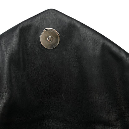 Saint Laurent Lambskin Quilted Monogram Monochrome Medium Loulou Puffer Chain Satchel Black 16 of 17