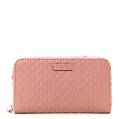 Gucci Microguccissima Zip Around Wallet Soft Pink 1 of 7