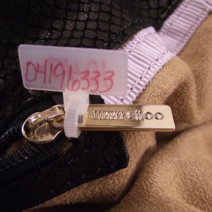 Jimmy Choo Snakeskin Rahmyn Black 8 of 10