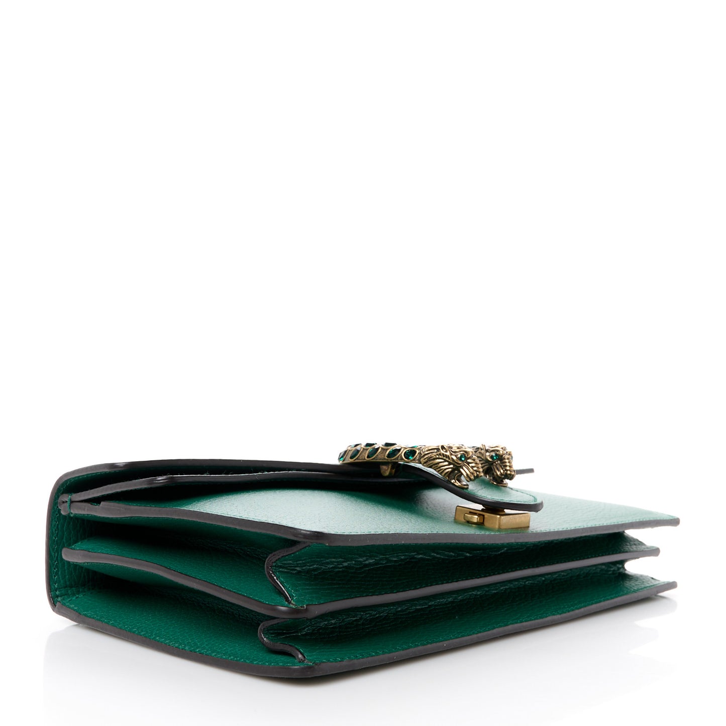 Pebbled Calfskin Small Dionysus Shoulder Bag Emerald