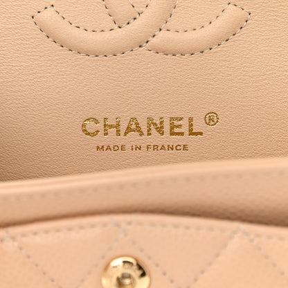 Chanel Caviar Quilted Small Double Flap Beige 6 of 11