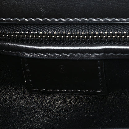 Gucci Boarded Dyana Lux Calfskin Web Monochrome Small Bamboo 1947 Top Handle Bag Black 6 of 10