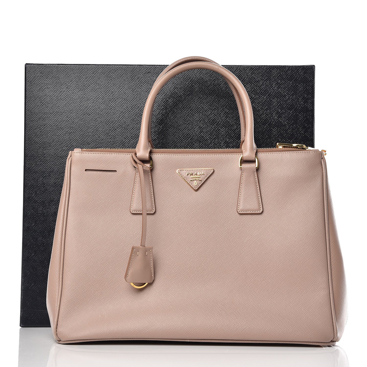 Prada Saffiano Medium Galleria Double Zip Tote Cammeo 13 of 13