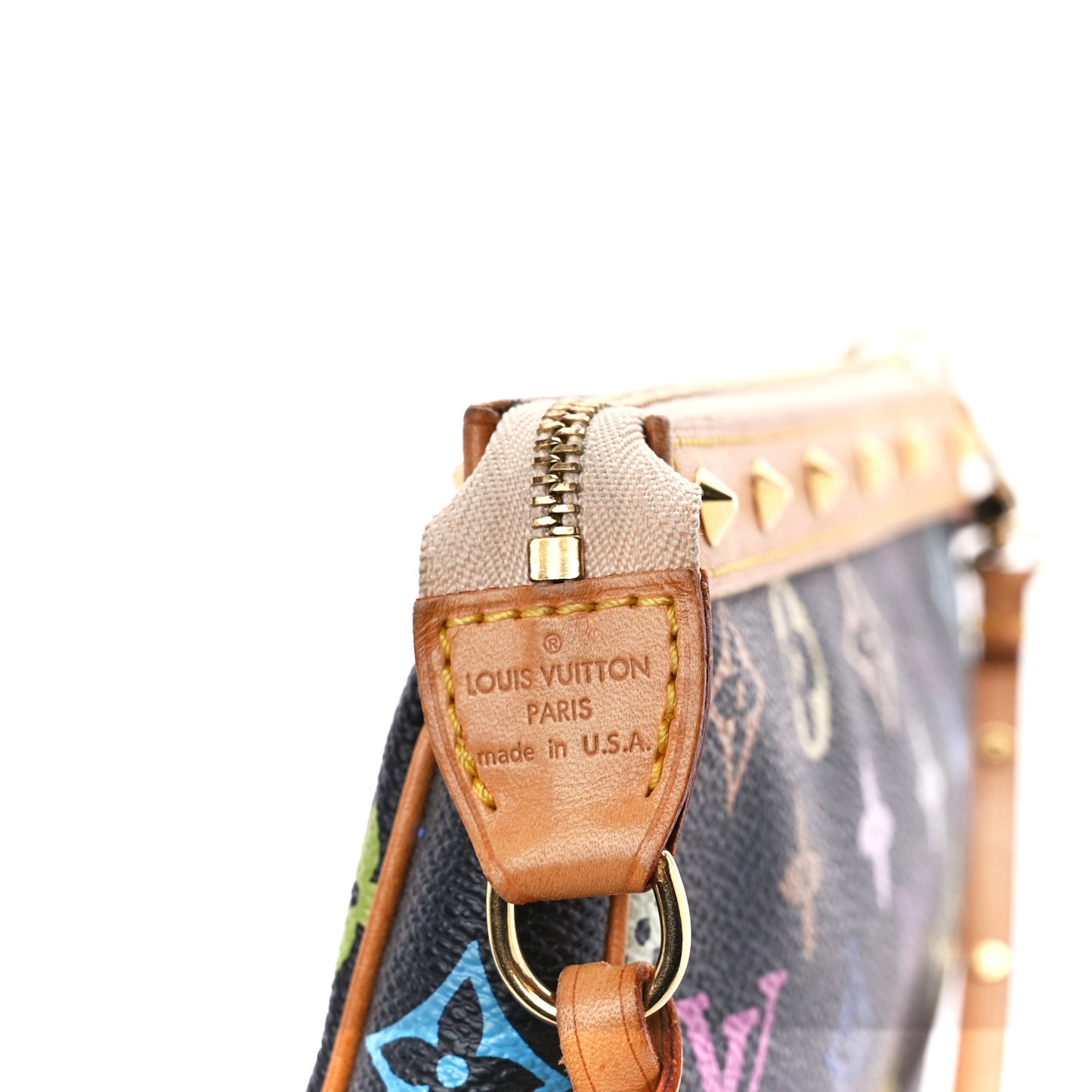 Monogram Multicolor Pochette Accessories Black