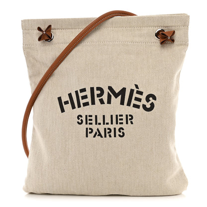 Hermes Canvas Swift Aline Grooming Bag Gold 1 of 10