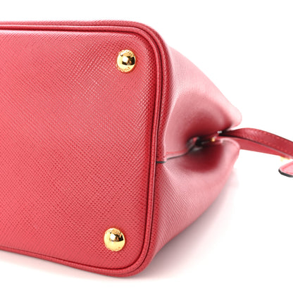 Prada Saffiano Cuir Medium Double Bag Fuoco 9 of 9