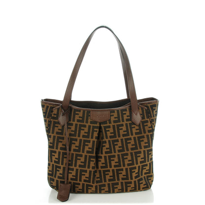 Fendi Zucca Vitello Artic Grande Shopping Tote Tobacco Castagna 1 of 7