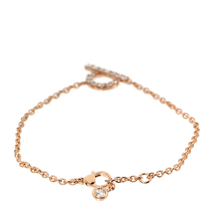 Hermes 18K Rose Gold Diamond Finesse Bracelet ST 3 of 6