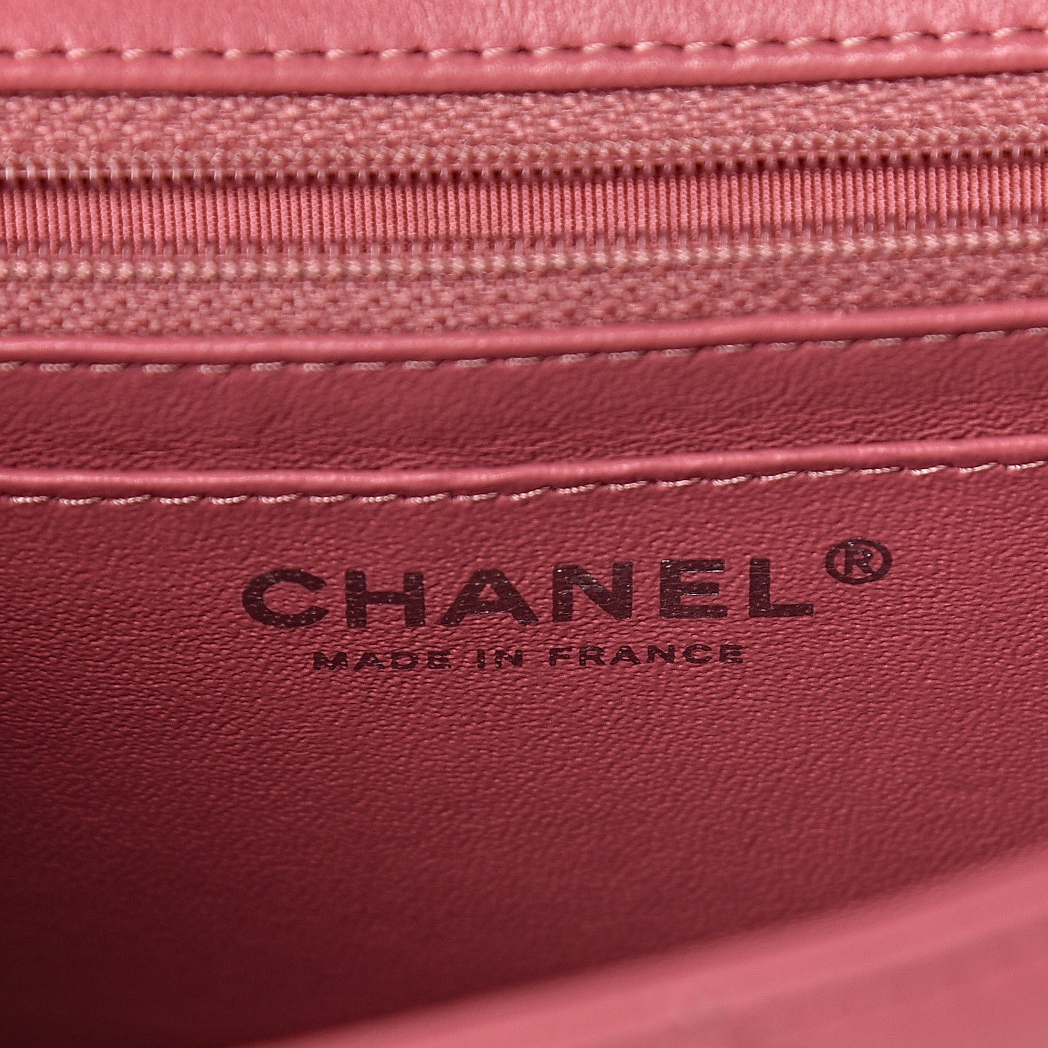 Chanel Lambskin Quilted Mini Rectangular Flap Pink 6 of 10