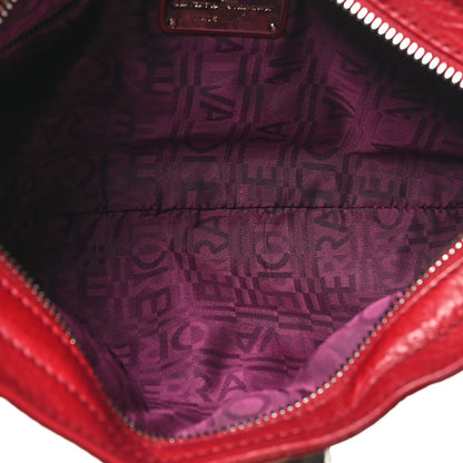 Salvatore Ferragamo Calfskin Amerena Shoulder Bag Red 5 of 9