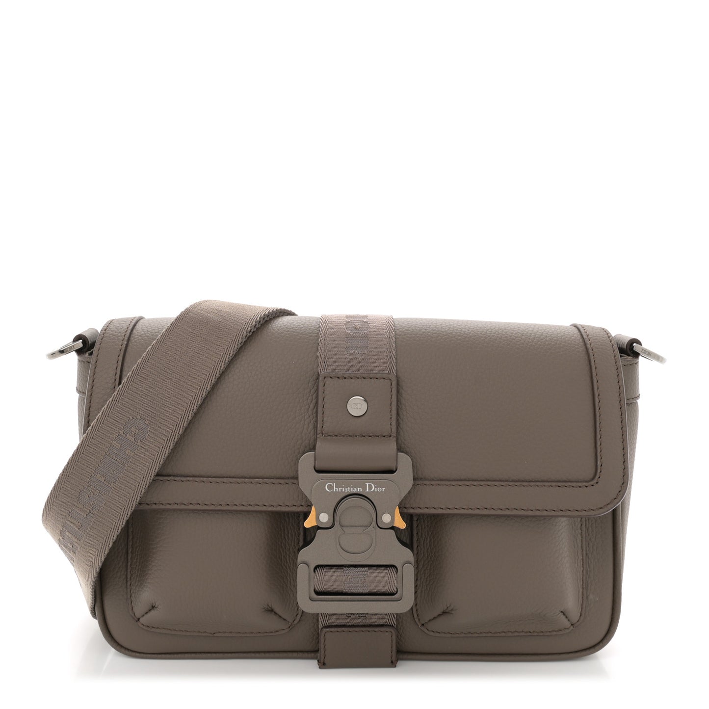 Grained Calfskin Hit The Road Bag Dark Green
